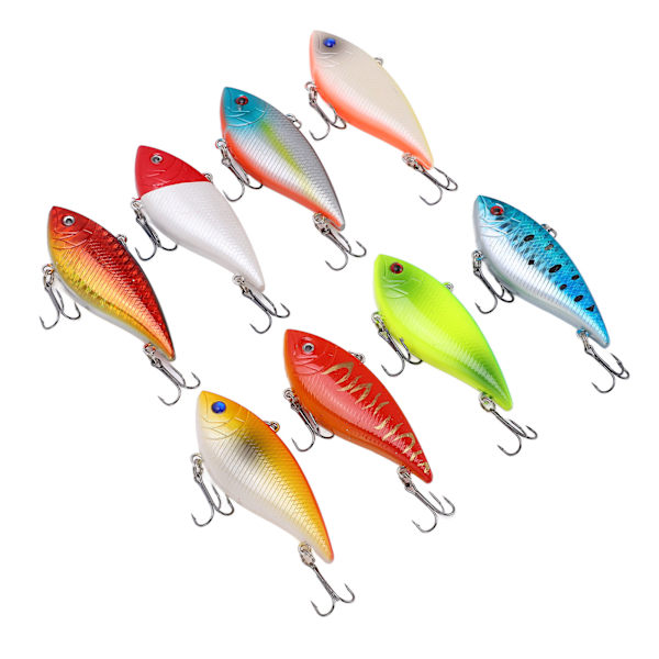 8st 11g 7cm flytande fiskedrag 3D naturtrogna ögon konstgjord fiske Luya bete för havet