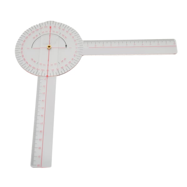 Liten led-goniometer 360 grader Klar skala Knær Albue Finger Goniometer Verktøy Transparent