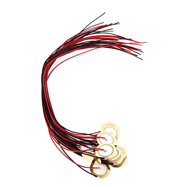 15 stk Piezo Pickup 27 mm Gitar Pickup Piezo Sensor med 33 mm Tråd for Tromme