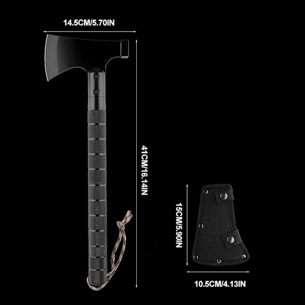 Leirintäkirves Taittuva Kannettava Monitoimityökalusarja Kirves Hakku Kirveen Kotelo Ulkoiluun Leirintään Vaellukseen Retkeilyyn