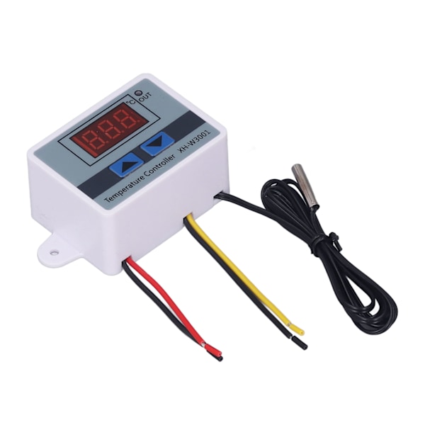 2-pak 1500W digital LED-temperaturregulator med vandtæt sonde hurtigkoblingstermostat AC110-220V