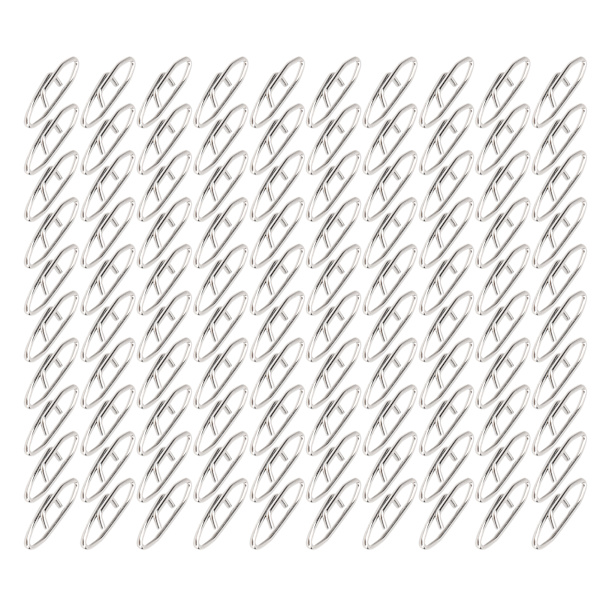 100 st Fiskeredskap Power Clips Rostfritt stål Snabbväxlingshastighet Clips Connector S