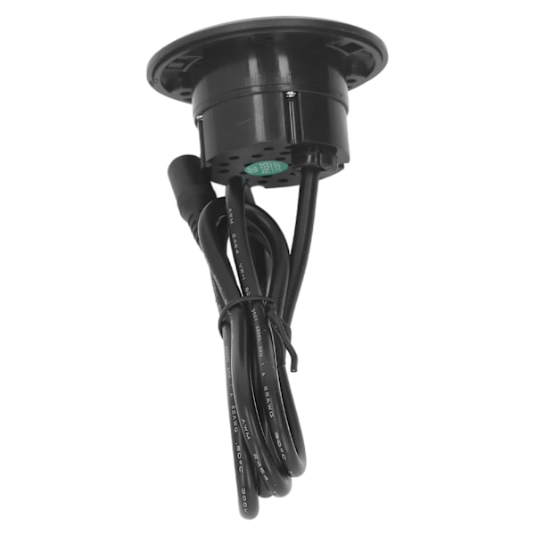 Indbygget opladningsrundt port QC3.0 Hurtig opladning Telefon Bordopladningsstation til hjemmet 12‑30V 30W Sort