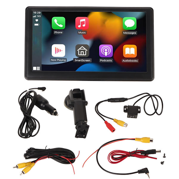 7 tuuman Bluetooth-autoradion langattoman CarPlayn ja Android Auton peililinkillä, takakameralla ilman muistikorttia