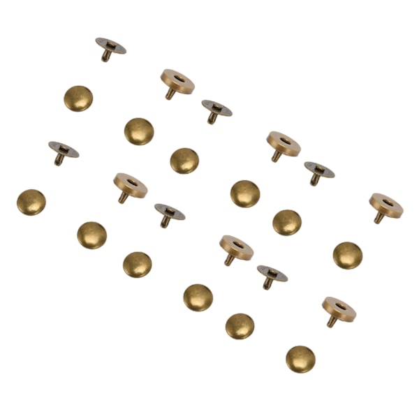 50 set magnetiska tryckknappar 14x4 mm hög hårdhet legering Magnetiska knapplås för att dekorera punkkläder skor brons