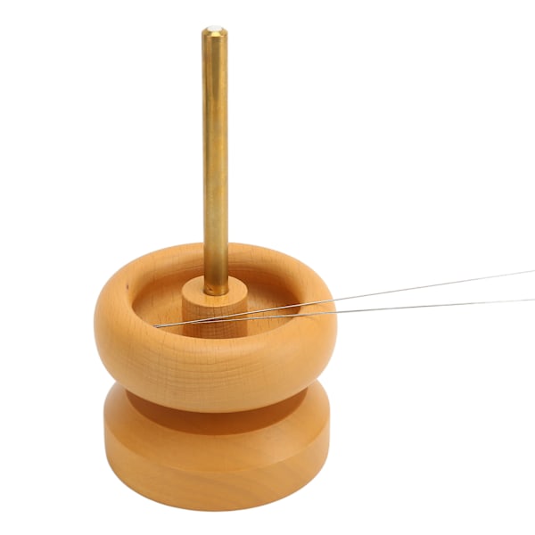 2 st Pärlspinner Skål Starkt Hållbart Trä Lätt att Använda Tidsbesparande Brett Använd Pärltillverkare för Armband Halsband Smycken
