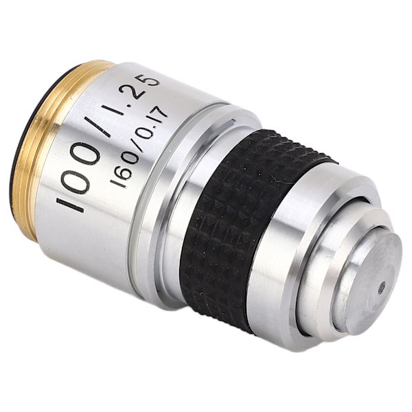 100X Microscope Objective RMS Storlek Fallbeständig Professionell Objektivlinsbyte