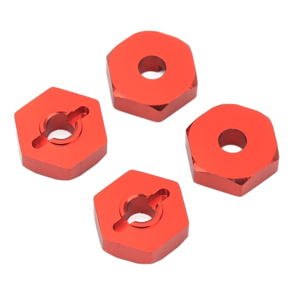 4 kpl RC Hex Nav Adapter Alumiiniseos RC Hex Kytkentäosat Traxxas E Revo 1/16 RC Autolle Punainen