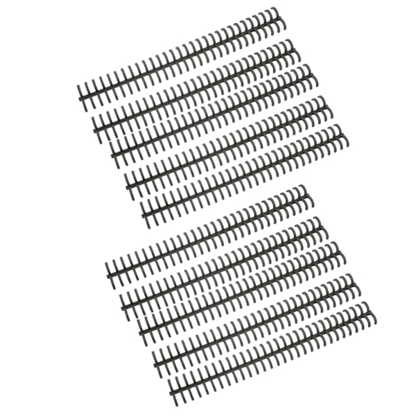 10 kpl Sitomien selät Spiraleja Keloja Kammat 30 reikää muoviliuska irtolehdille 1/2in Halkaisija Musta