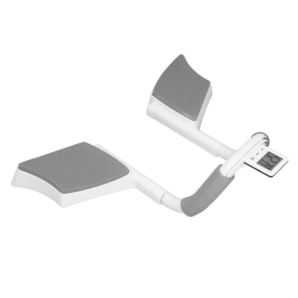 【NX】Multifunktionell plankstöd Träningsutrustning Hem Armbågsstöd Abs träningsutrustning med digital timer Grå Vit