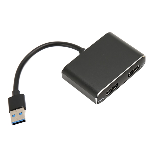 USB 3.0 till Dual HD Multimedia Interface Adapter 1920x1080P 5Gbps USB C Splitter 2 skärmar Utökad skärm för bärbar dator