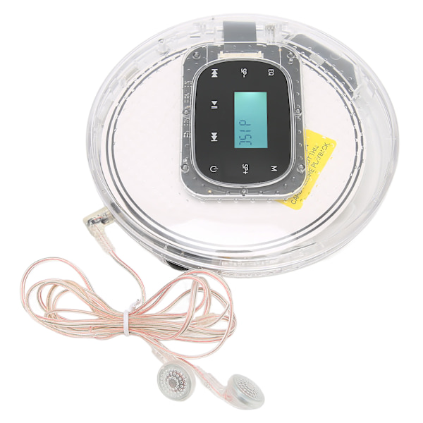 Bärbar CD-spelare Multifunktions USB C Laddningsbar CD-spelare för bil med hörlurar för Home Travel Car