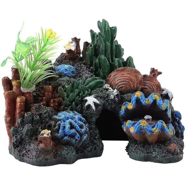 Akvarium dekoration Landskabspleje Resin Crafts Coral Cave 1 stk