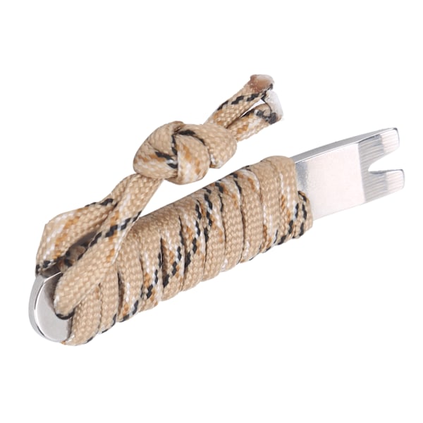 Rostfritt stål Pocket Pry Bar med Paracord MultiPurpose Mini Crowbar Vevskrapa (kamouflage)