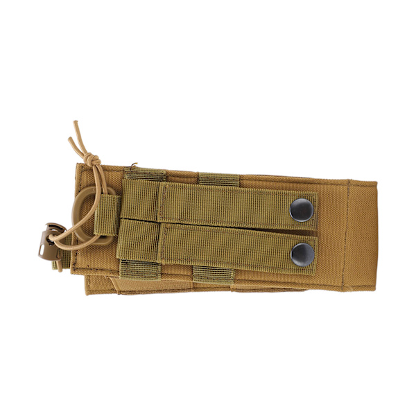 Magasinlomme for Militærradio Utendørs Oxford-stoff Holdbar Intercom-holster Midjeveske Tan