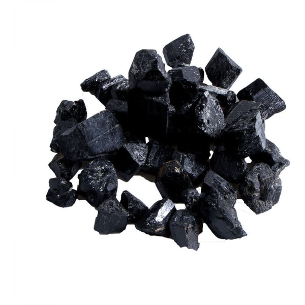 20 mm 100 g naturlig sort krystal turmalin rå sten Mineralprøve Naturlige mineralsten, model: 20 mm 100 g