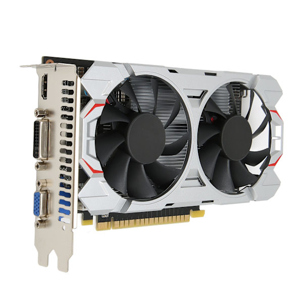 Gaming Grafikkort 4K HD-utgång GDDR5 128BIT Dual Fans 1072MHZ 5400MHZ Grafikkort för stationära datorer GTX750TI 4GB