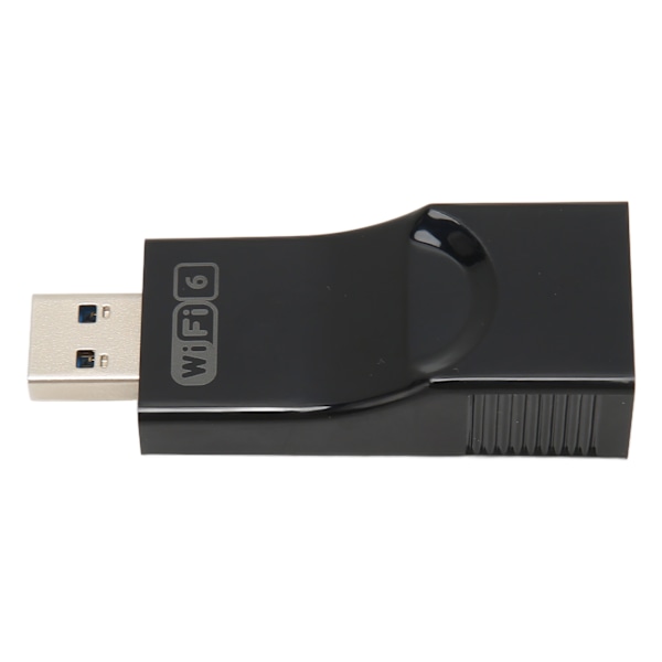 USB WiFi 6-adapter 2.4 5.8G Dubbelbands WPA3-kryptering 1800 Mbps WiFi-adapter med 2 2dBi-antenner för PC för Windows 11 10