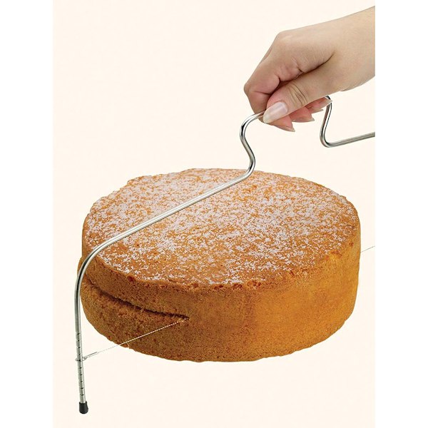 1. justerbar trådkakekutter i rustfritt stål, rivjern, nivåjustering, DIY kakebakingverktøy, kakeskrape