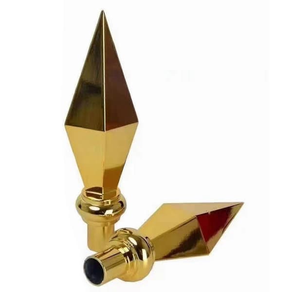 Abs/Aluminium Flagspyd Finial Top Konferencesal Flagstangspids Til Hoved - JA Silver Plastic head
