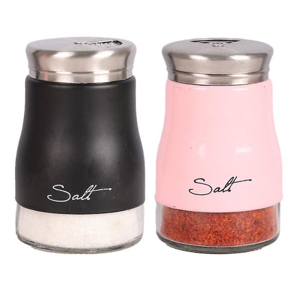 Salt og pepper shakers sett, kjøkkeninnredning, glass salt og pepper