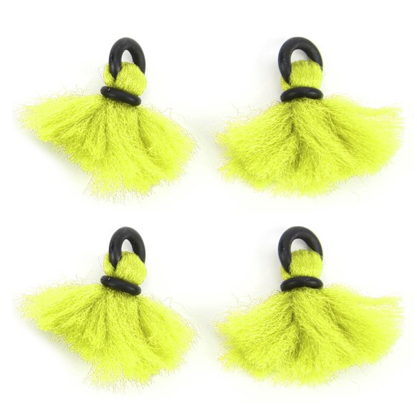 4 stk Flufiske Flyte Garn Strike Indicators Drift Krok Plassering Floats Bobbers Fluorescerende Gul