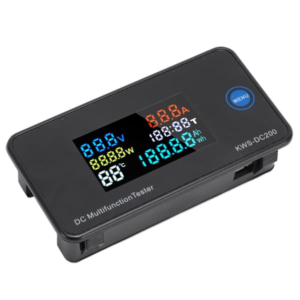 DC Digital Voltmeter Amperemeter DC200 50A LCD-farveskærm 7 i 1 Multifunktion DC Multimeter Tester Kompatibel med fabrikslaboratoriet