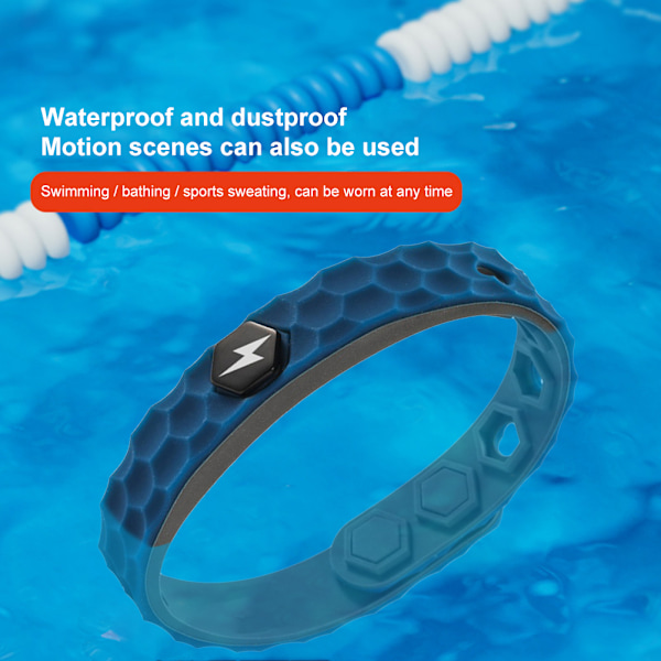 Antistatiskt armband Rhombus sladdlöst silikonarmband Antistatisk balans Anion Justerbar handledsrem för män kvinnor