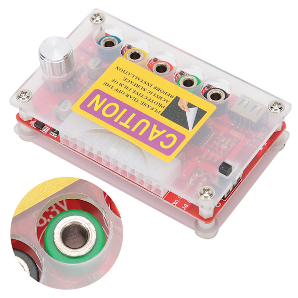 ATX Strömförsörjning Breakout Board för MCU Elektronisk Komponent Justerbar Spänningsratt 24Pin