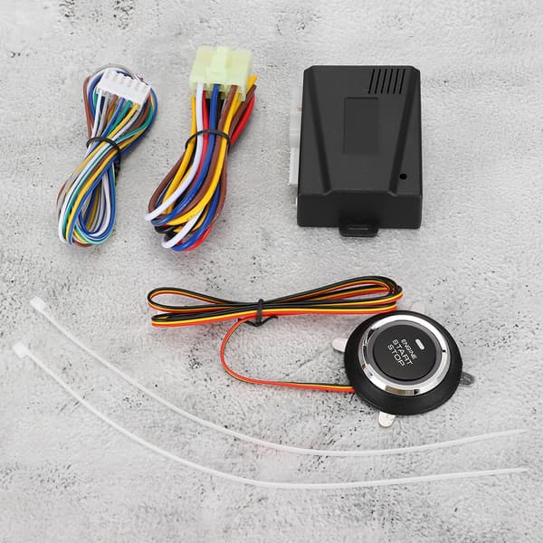 24V Universal Motor Stopp Start Knapp Nøkkelfri Trykkbryter Fjernstarter