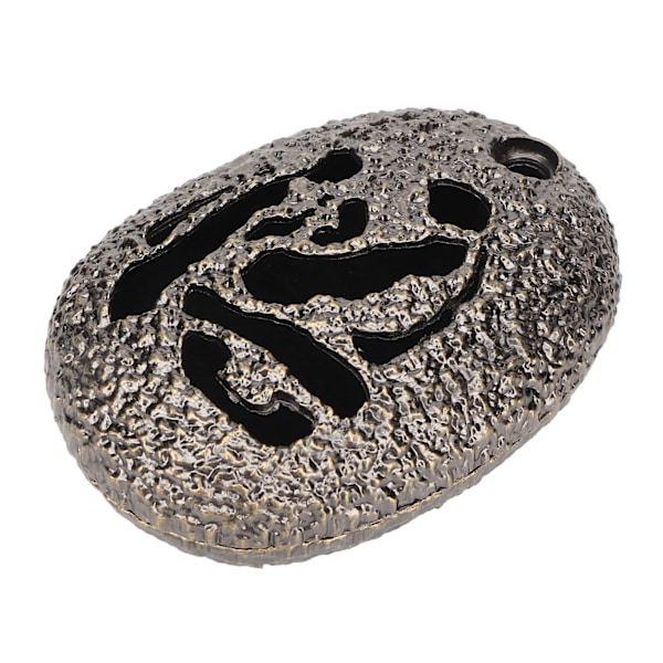 Metal Røgelsespindholder Imitation Stenstil Oval Form Robust Let at Rengøre Røgelse Aske Bakke til Hjemme Meditation Dekoration