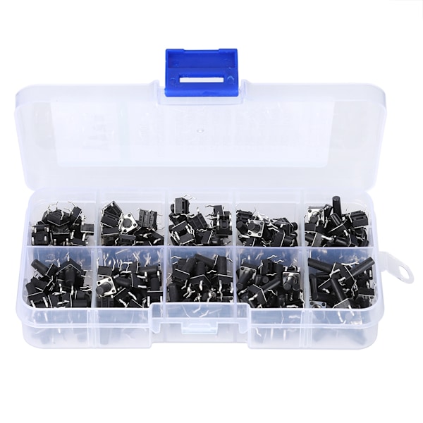 200st Tact Switch Kit Industritillbehör Hårdvarudelar 10W Flick Interrupter Kits200PCs