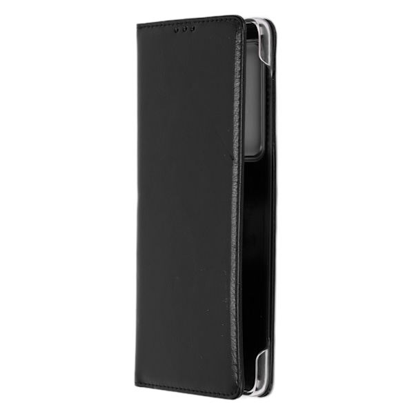 Flip-fodral i läder. Reptåligt, vikbart skyddsfodral i läder till Huawei Mate X2Black