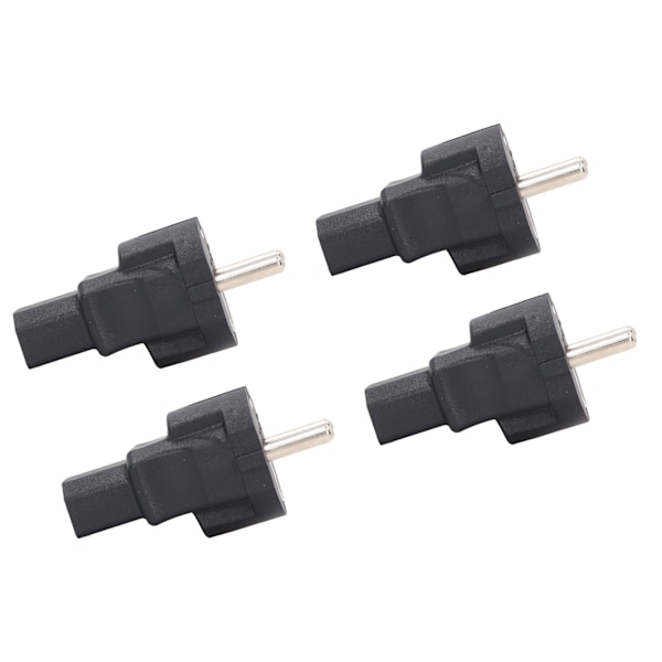 4st EU 2 kortplats Plugg till IEC320 C13 Strömadapter Professionell EU till C13 Strömkontakt Adapter för bärbar skrivare EU Plug 100‑250V