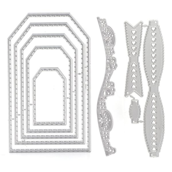 3 st Die Cuts Kolstål Praktisk Bärbar Scrapbooking Carving Form för dekoration