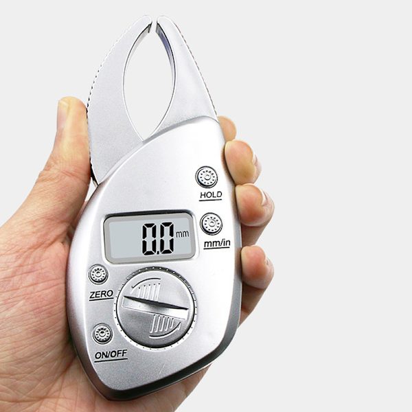 Skin Fat Caliper Portabel Lättvikt Bekvämt grepp Exakt mätning Digital Fat Caliper Silver