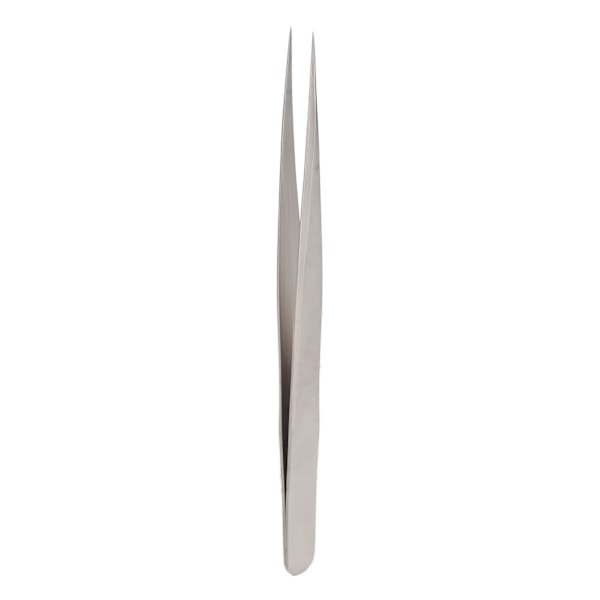 Ögonfransympad pincett Rostfritt stål Högprecisionsapplikation Lash Extension Pincet för manikyr Silver Rak pincett