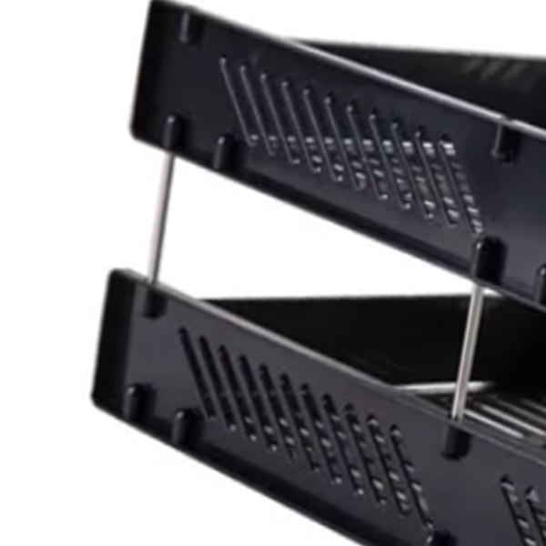 2-lags Papirkurv Organizer Stor Kapacitet Hul Desktop Fil Organizer til Hjem Skole Kontor