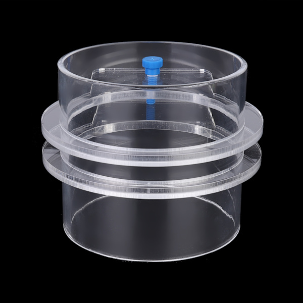 Transparent akryl Holdbar justerbar akvariefiskfoder Fish Tank Tiepiece Fodercirkelring 100 mm