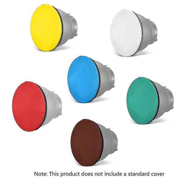 Diffusorljusstrumpa kompatibel med standard 7" reflektor mjuk nylonduk 18 cm diameter White