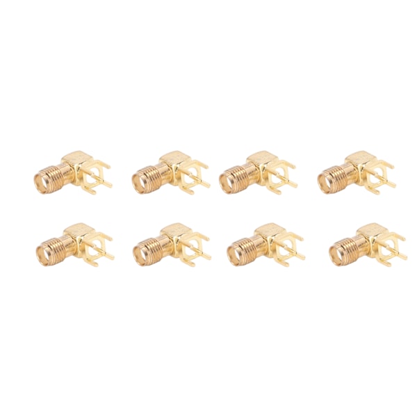 10 stk RF-kontaktpanel bøjet 90 grader 4-bens antennebase PCB Board End koaksialadapter SMAKWE