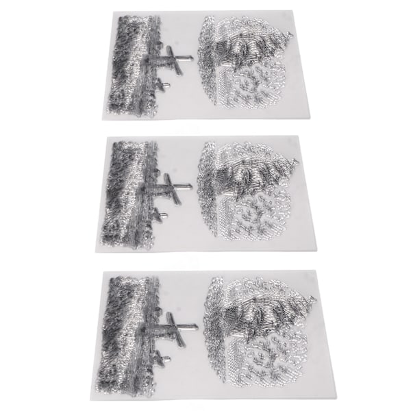 3 stk. Klar Stempel Unik Design Resirkulerbar Enkel Betjening Transparent Stempel for DIY Scrapbook Håndverk
