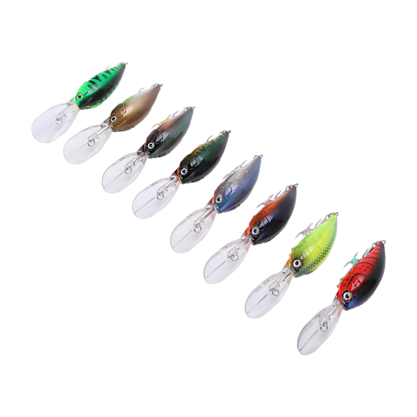 8 stk Fiskehård Crankbait 22g Wobble Multi Jointed kunstige agn til dybhavsfiskeri saltvand