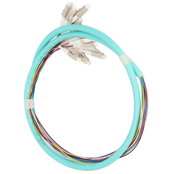 Fiberoptisk kabel 12 tråder keramisk hylse Lav innsettingsdemping Single Mode optisk fiberkabel for instrumentering