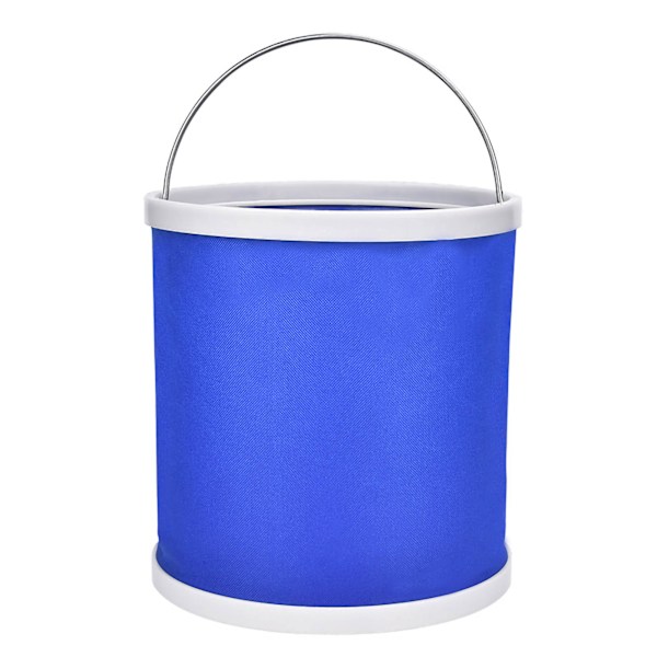 Foldbar Vandspand Oxfordstof 9L Multifunktionel Foldbar Beholder til Bilstøvning Fiskeri Camping