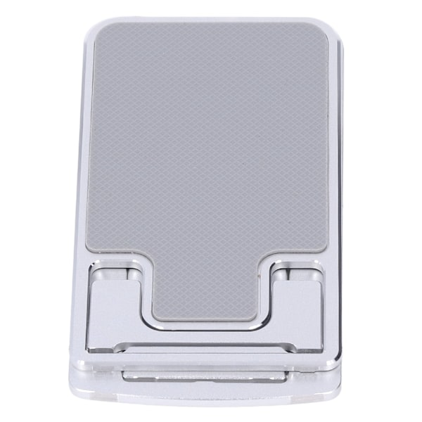 Telefonholder Foldbar Bærbar Ergonomisk 7 Vinkeljusteringer Bund Silikone Aluminiumlegering Tablet Holder Sølv
