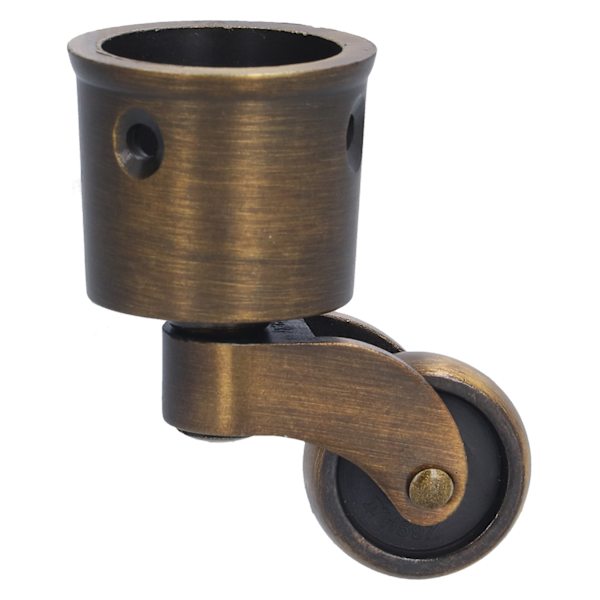 Rund kopp Hjul Zinklegering Vintage Matt Utsökt Robust Hållbar Stabil Tyst hjul Dia Swivel