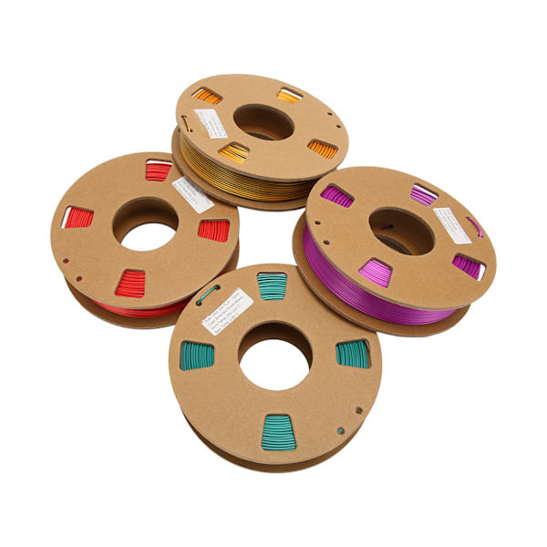 4 stk 3D-printerfilament Dual Color 1,75 mm 8,8oz Nettovægt 200 til 220 Celsius PLA-filament til 3D-påfyldningsudskiftning