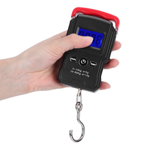 WH-A23L 50 kg LCD digital display Mini elektronisk vektvekt Hengekrokvekt for fiske
