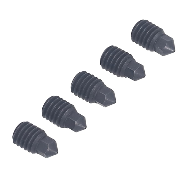 5 stk Herdet stålmunnstykke Høyhastighets skrivehode støtte 1,75 mm filament for Bambu Lab X1 eller P1P 3D-skriver Hot End 0,4 mm